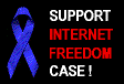 Free speech online ! Blue ribbon !